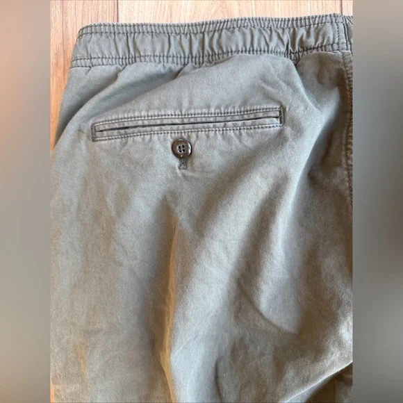 Gap Mens Size Large Olive Green Jogger Chino Pants 100% Cotton Preppy - Picture 9 of 9